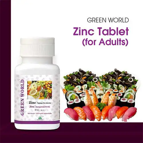 Green world Zinc Tablet For Adults