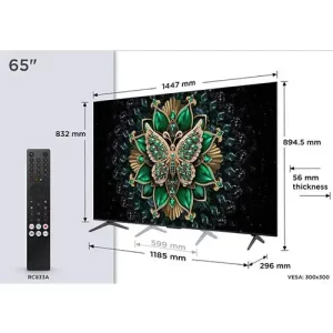 TCL 65 inch C6K QD-Mini LED UHD Smart 65C6K 4k Google TV